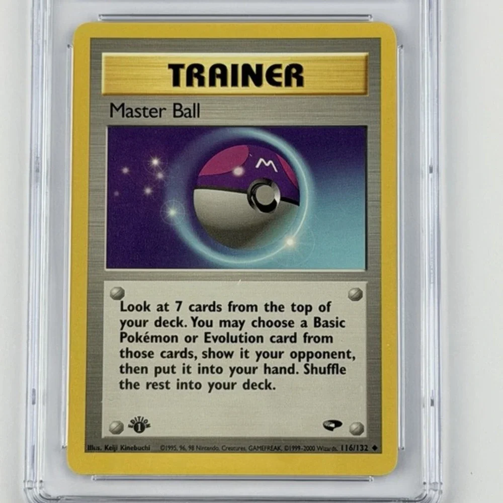 Pokemon Master Ball 116/132 1st Edition CGC 8.5 NM/Mint+ TCG Gym Challenge 2000
